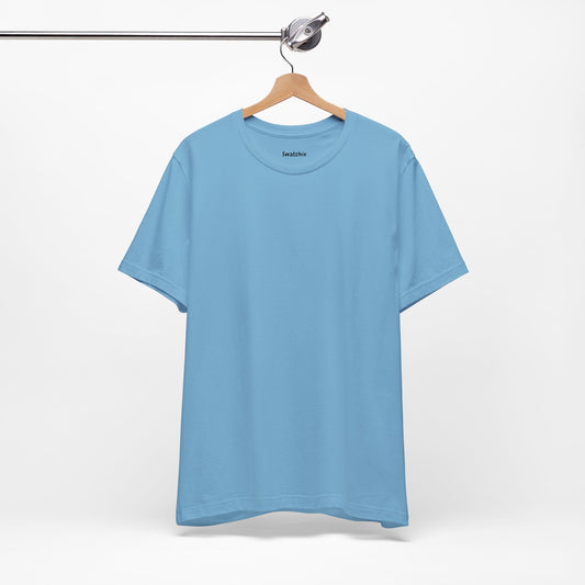 Unisex Crewneck Tee In Ocean Blue