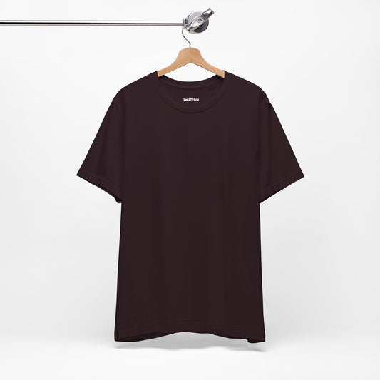 Unisex Crewneck Tee In Oxblood Black