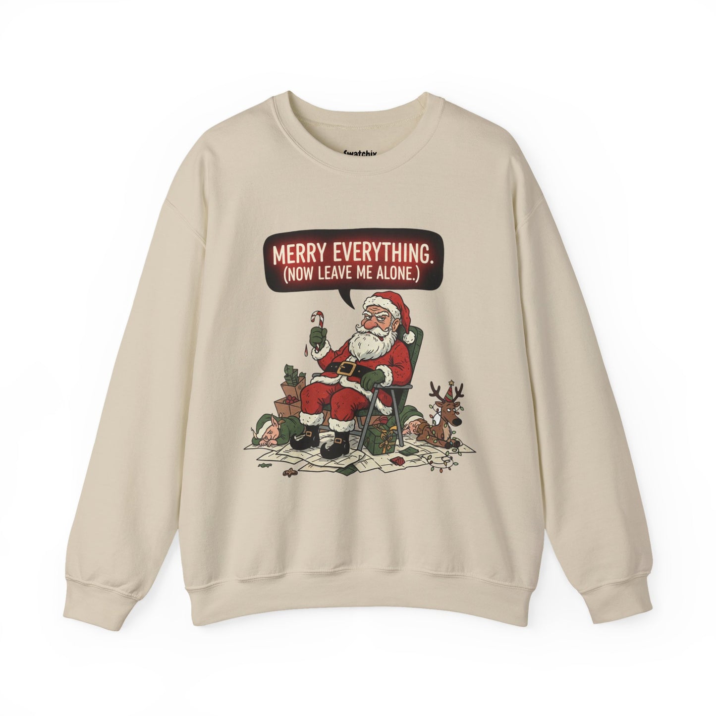 Grumpy Santa Unisex Crewneck Sweatshirt