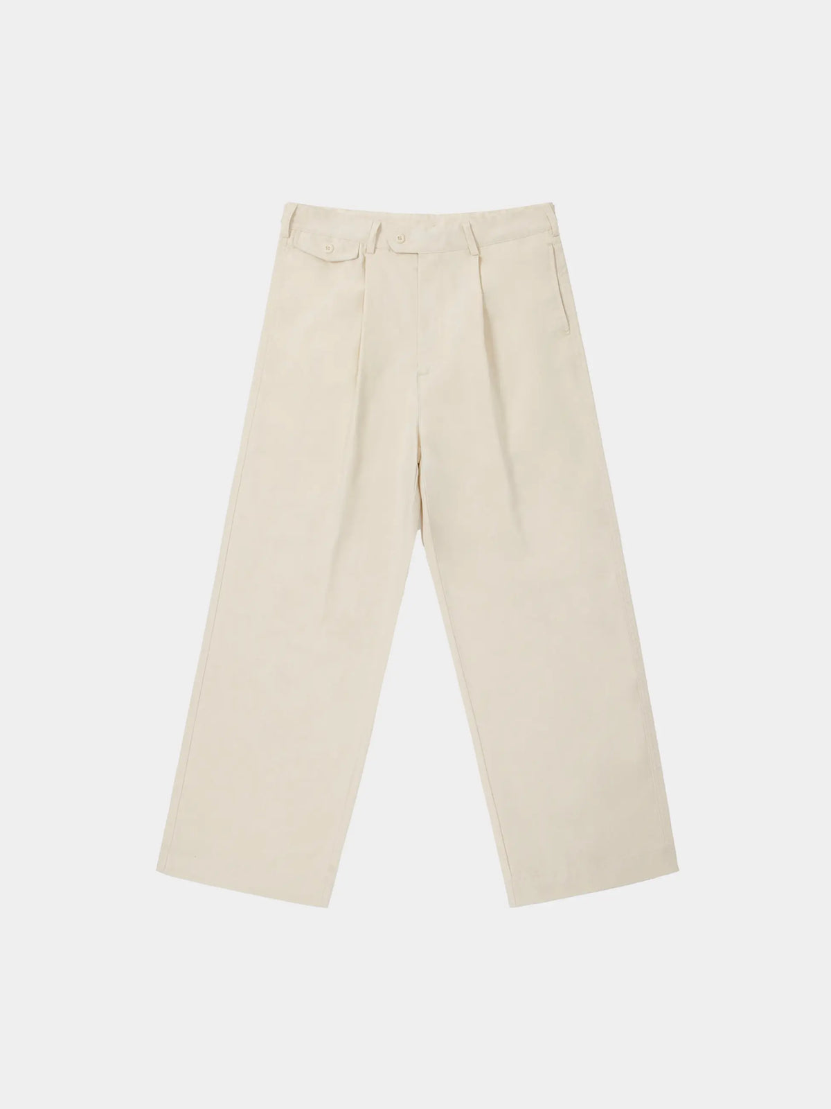 Adjustable Waist Straight-Leg Pants