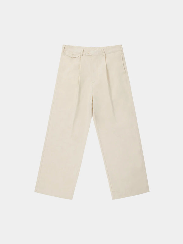 Adjustable Waist Straight-Leg Pants