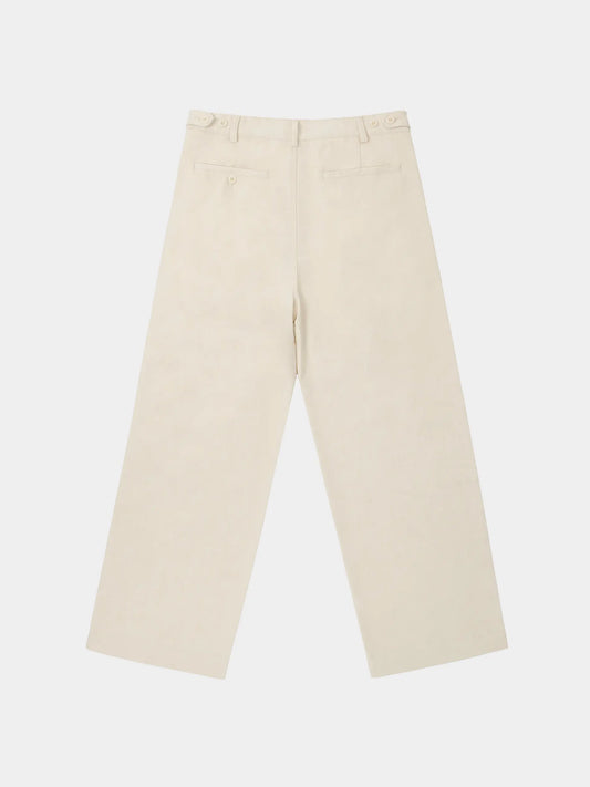 Adjustable Waist Straight-Leg Pants