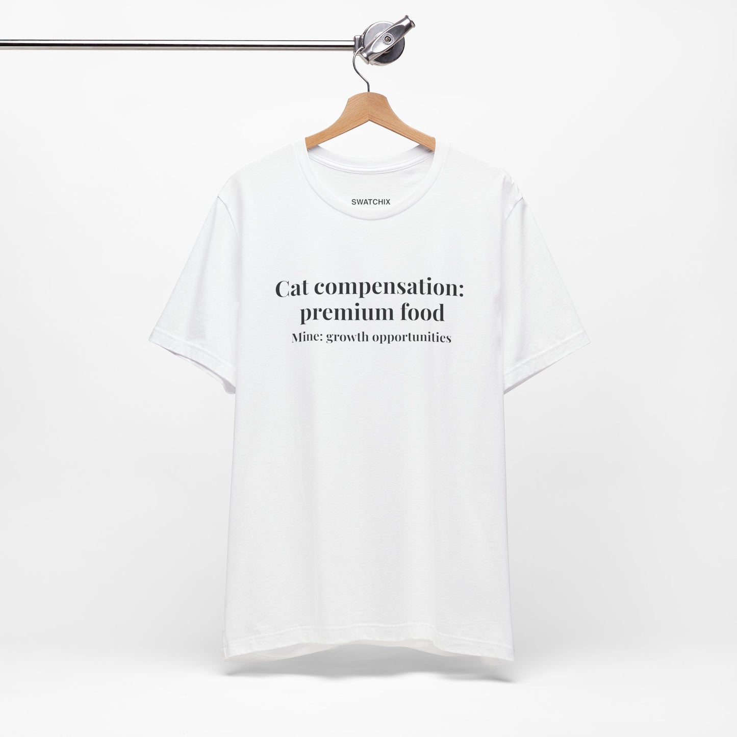 Cat Compensation Crewneck Tee