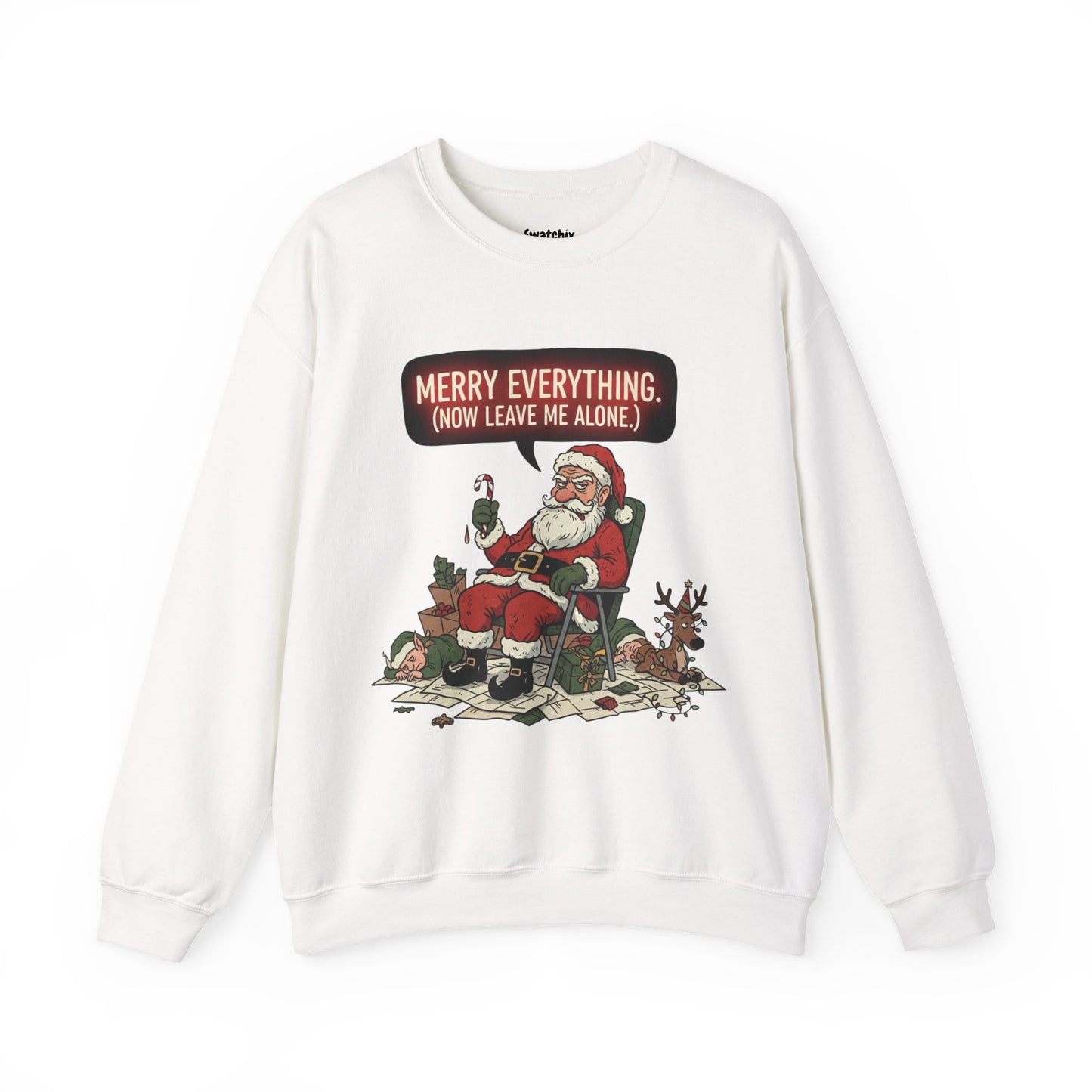 Grumpy Santa Unisex Crewneck Sweatshirt
