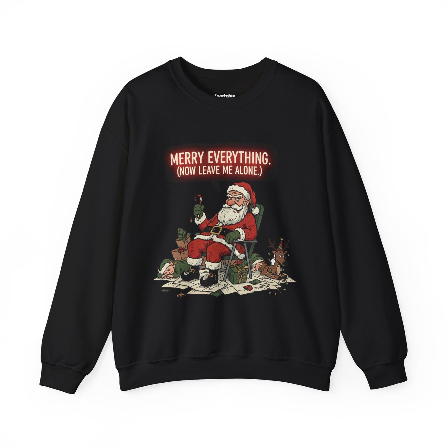 Grumpy Santa Unisex Crewneck Sweatshirt