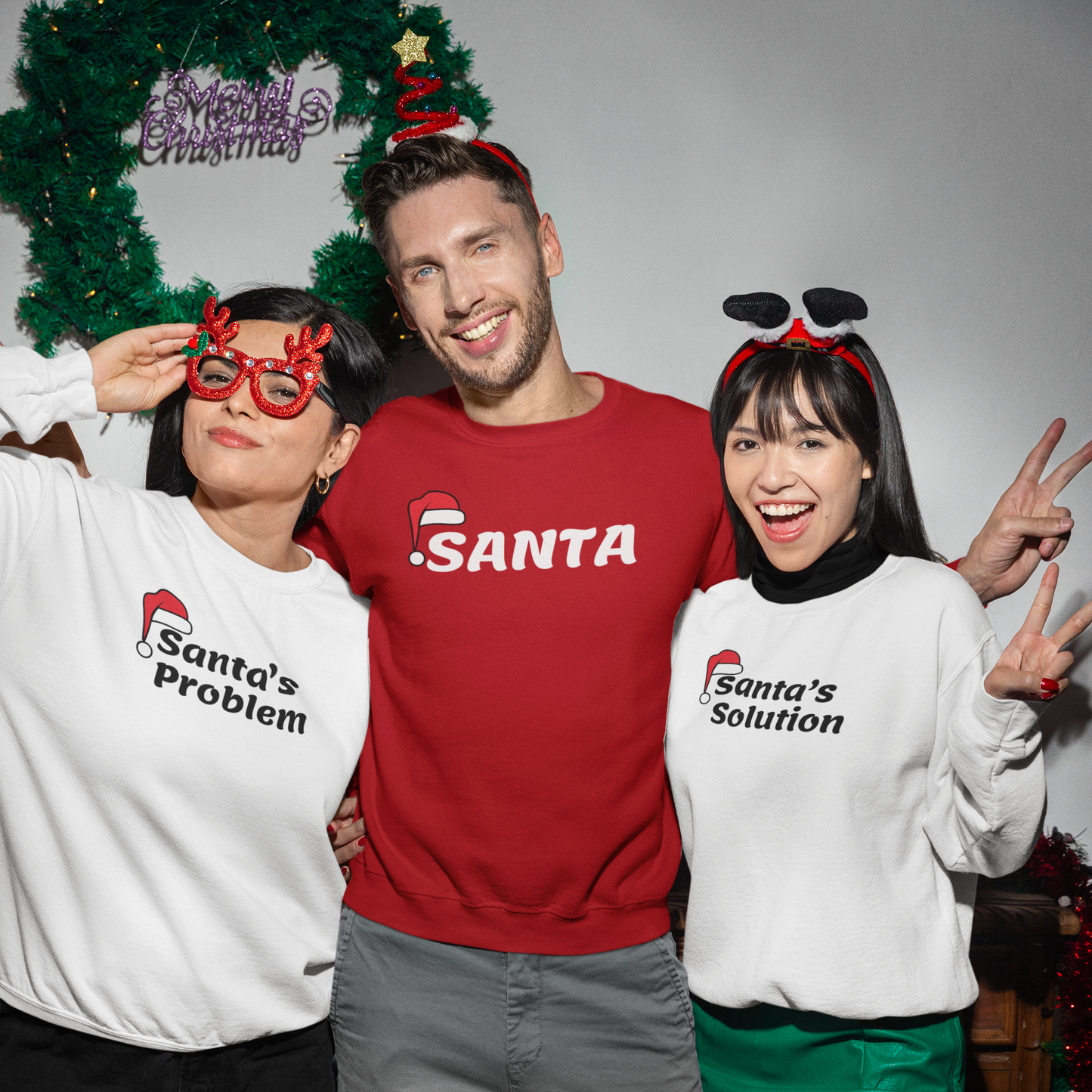 Christmas Santa Family Sweatshirt Set