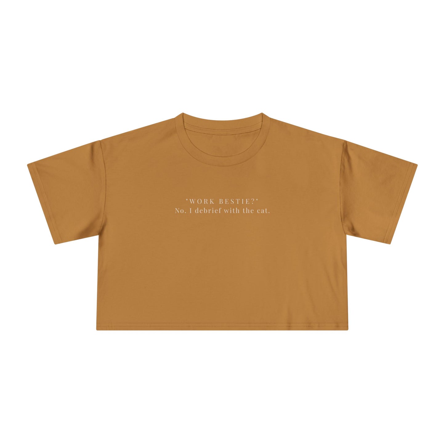 Work Bestie Cropped Tee