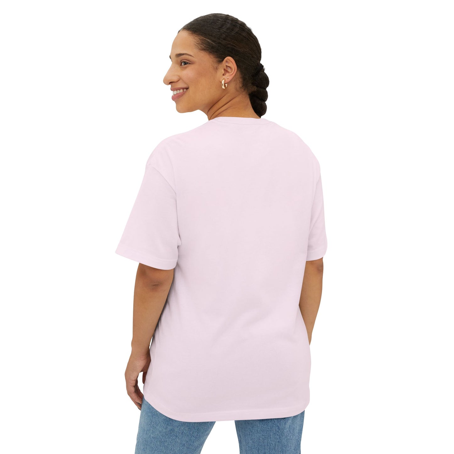 Oversized Tee In Soft Pink