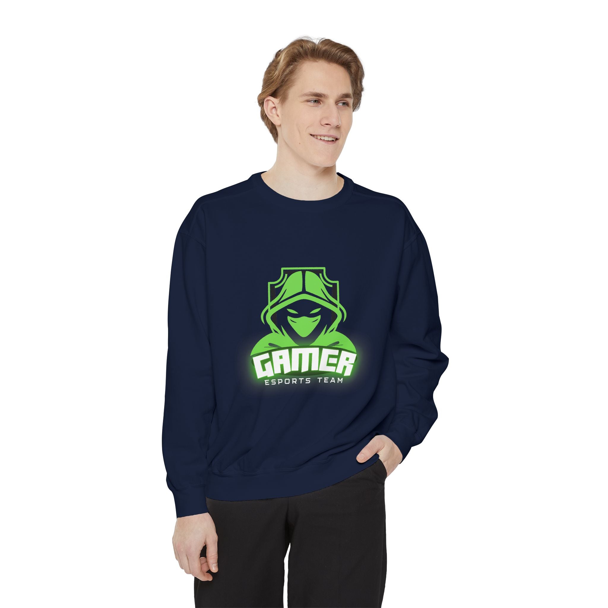 Gamer Sweatshirt - Unisex Garment-Dyed Hoodie for Gaming Enthusiasts