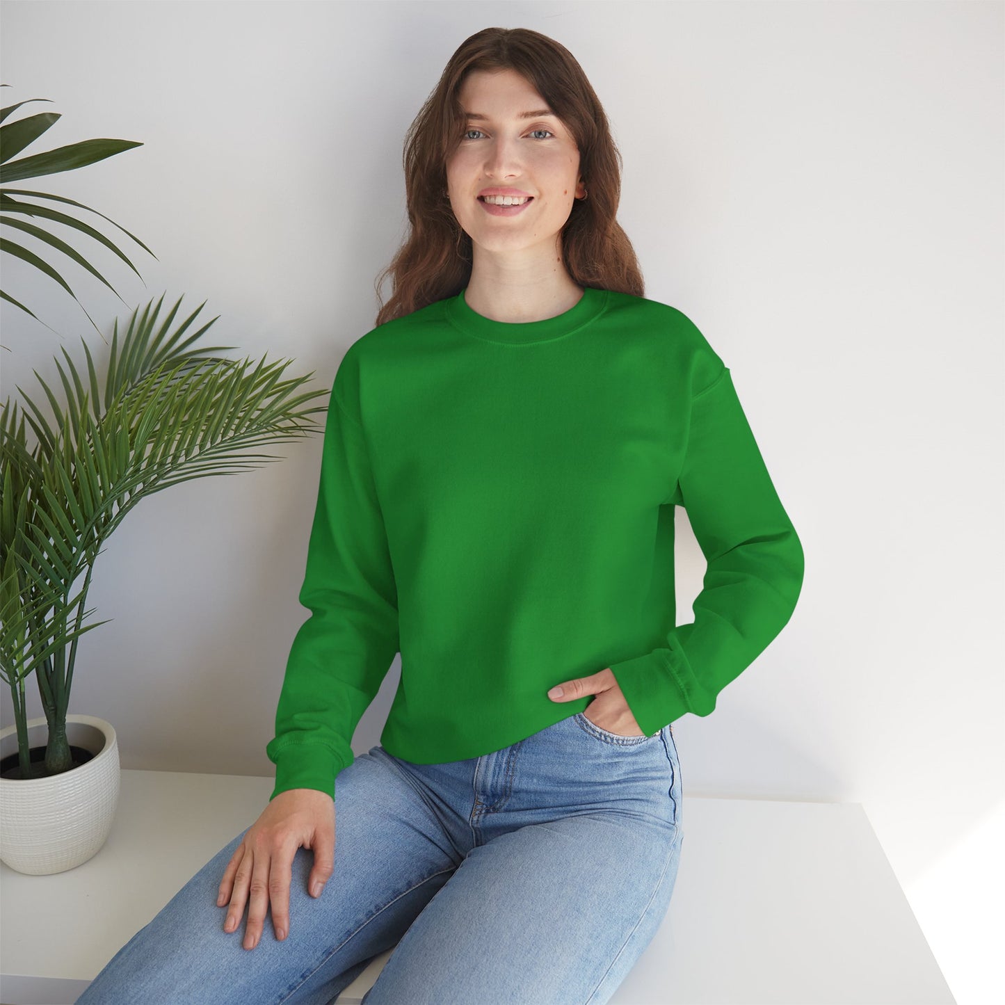 Unisex Crewneck Sweatshirt In Irish Green