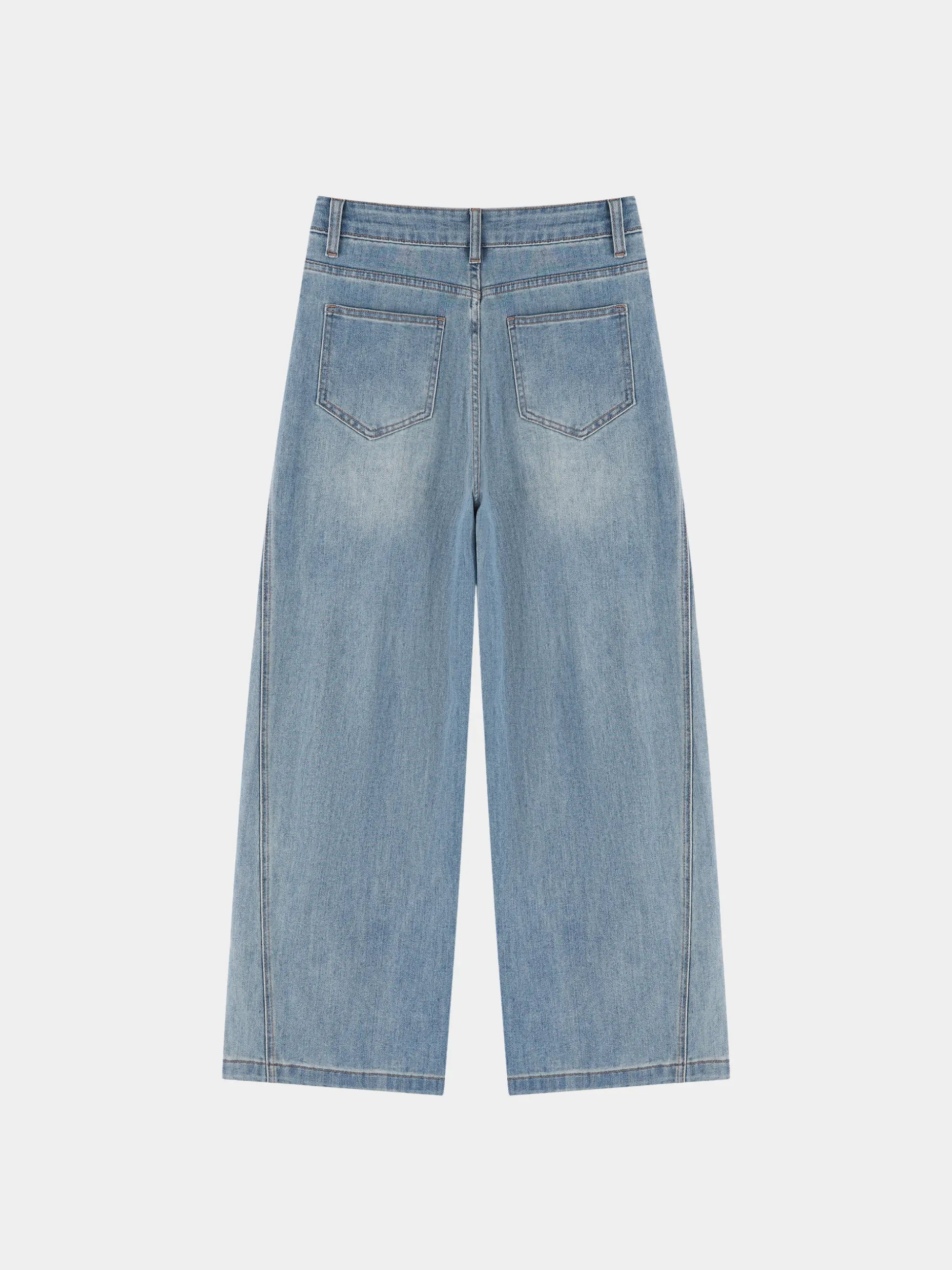 Women’s Vintage Wash High Rise Wide Leg Jeans