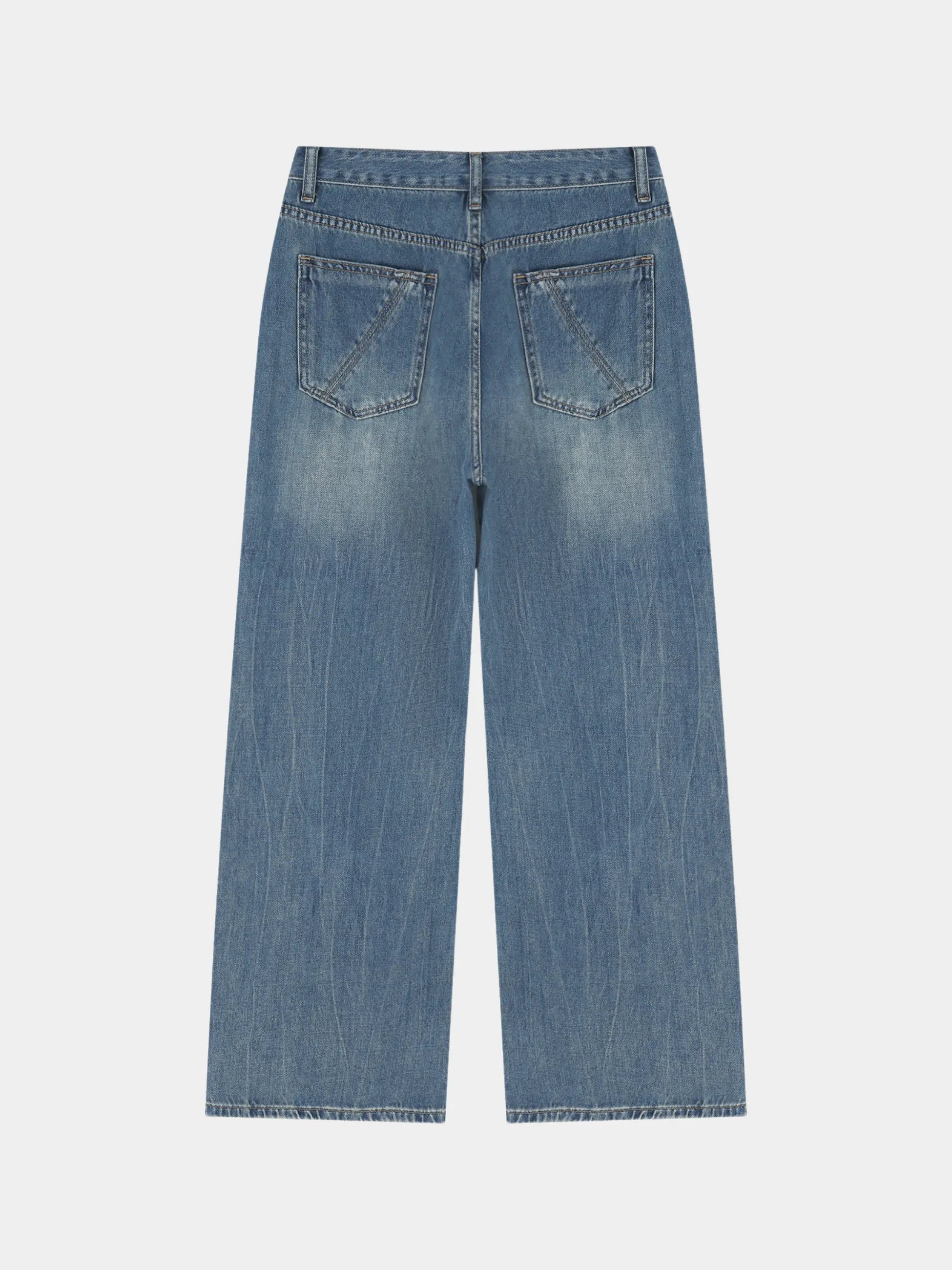 Women’s Vintage Wash Wide Leg Jeans
