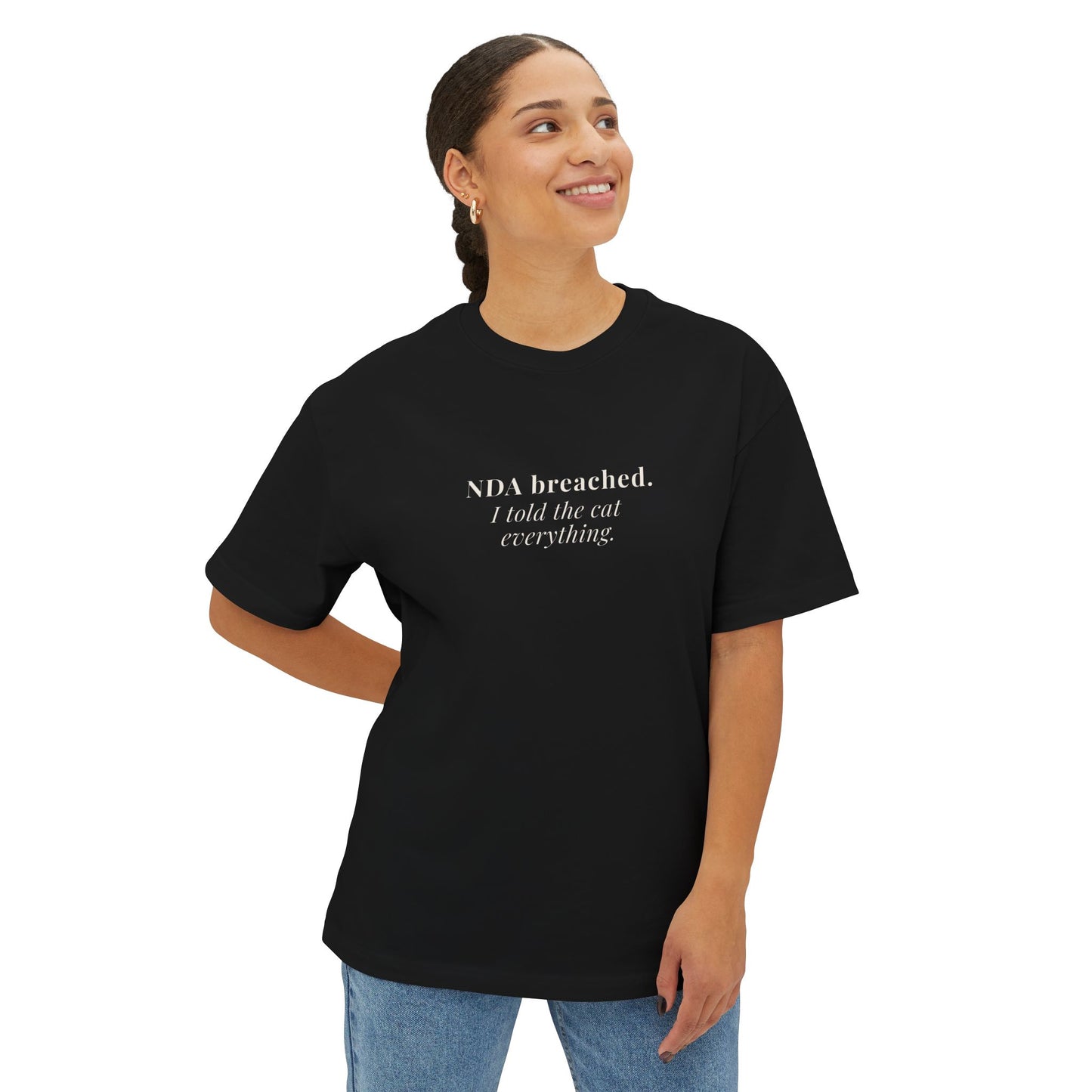 NDA Breached Oversized Tee