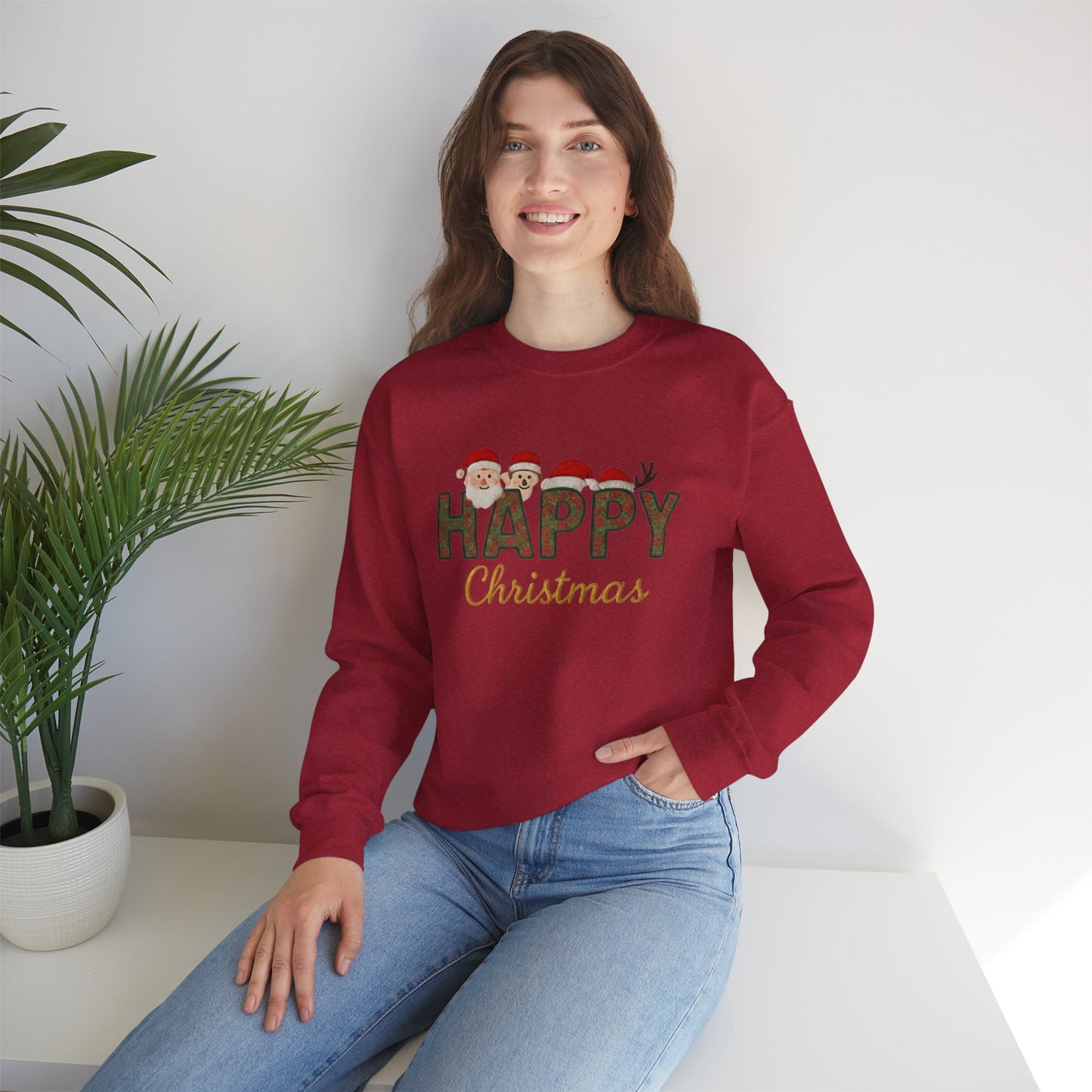 Happy Christmas Crew Unisex Crewneck Sweatshirt