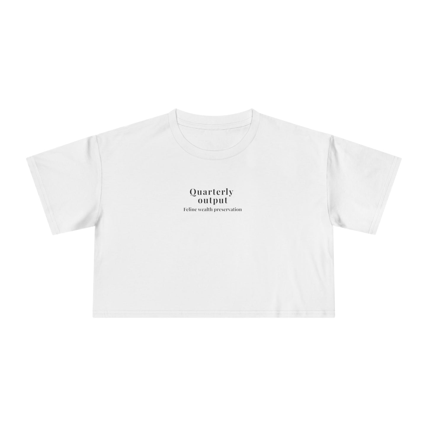 Quarterly Output Cropped Tee