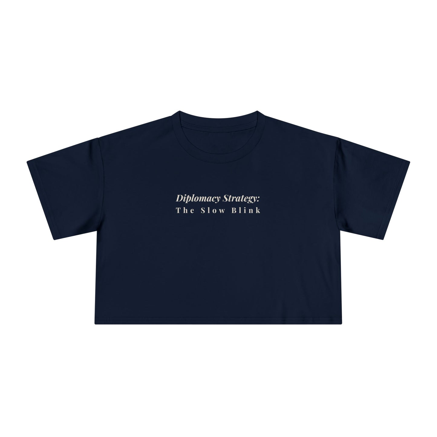 Diplomacy Strategy Cropped Tee