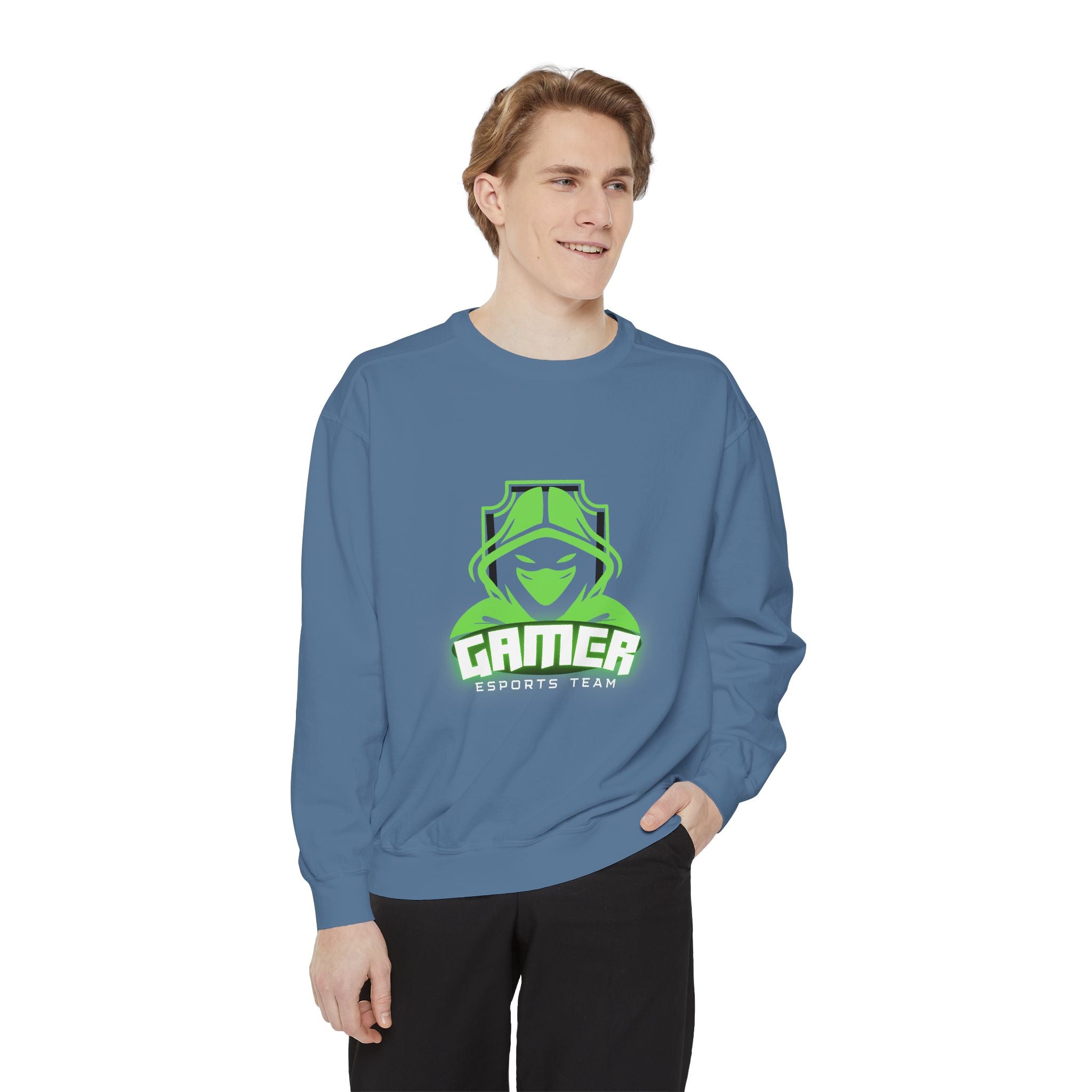 Gamer Sweatshirt - Unisex Garment-Dyed Hoodie for Gaming Enthusiasts