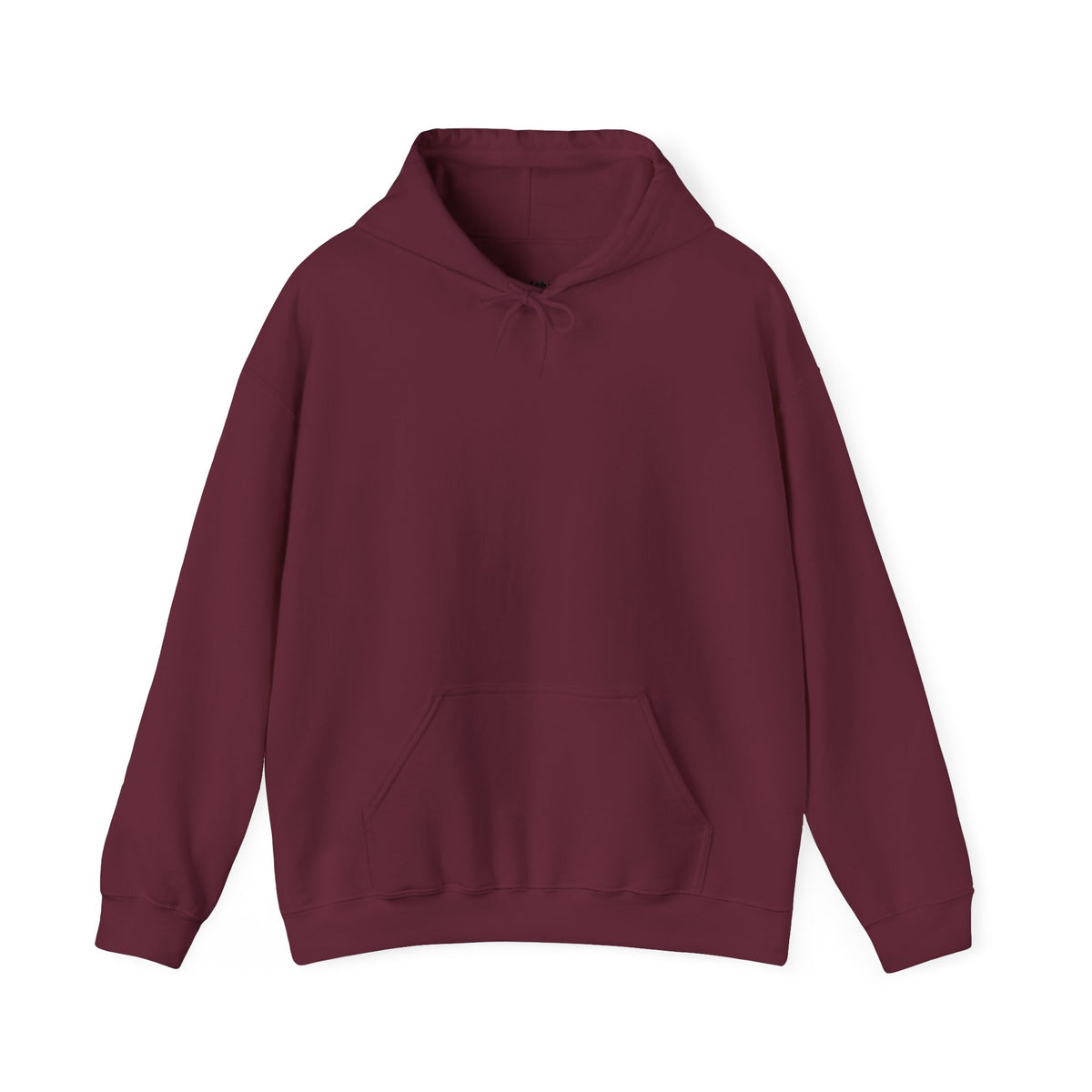 Plain maroon pullover hoodie with no print, from the Swatchix Essentials Edit