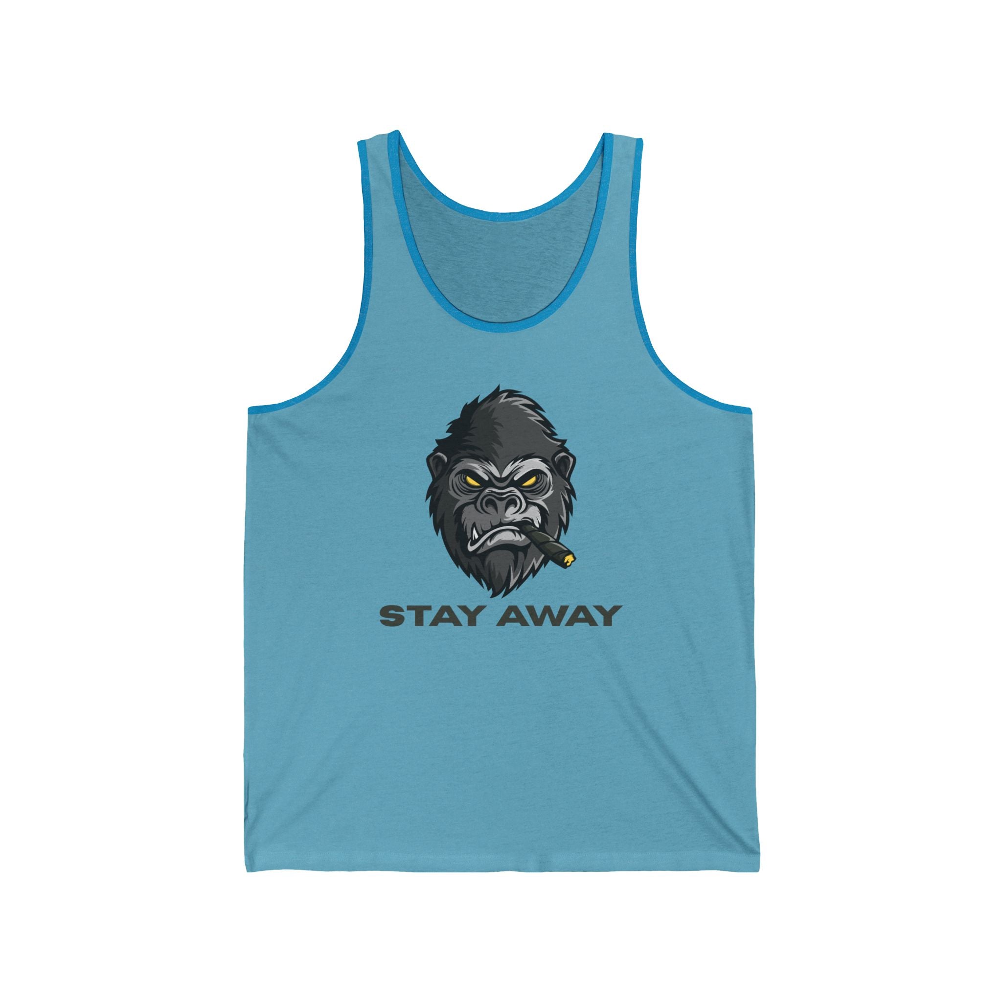 Stay Away Gorilla Unisex Jersey Tank Top