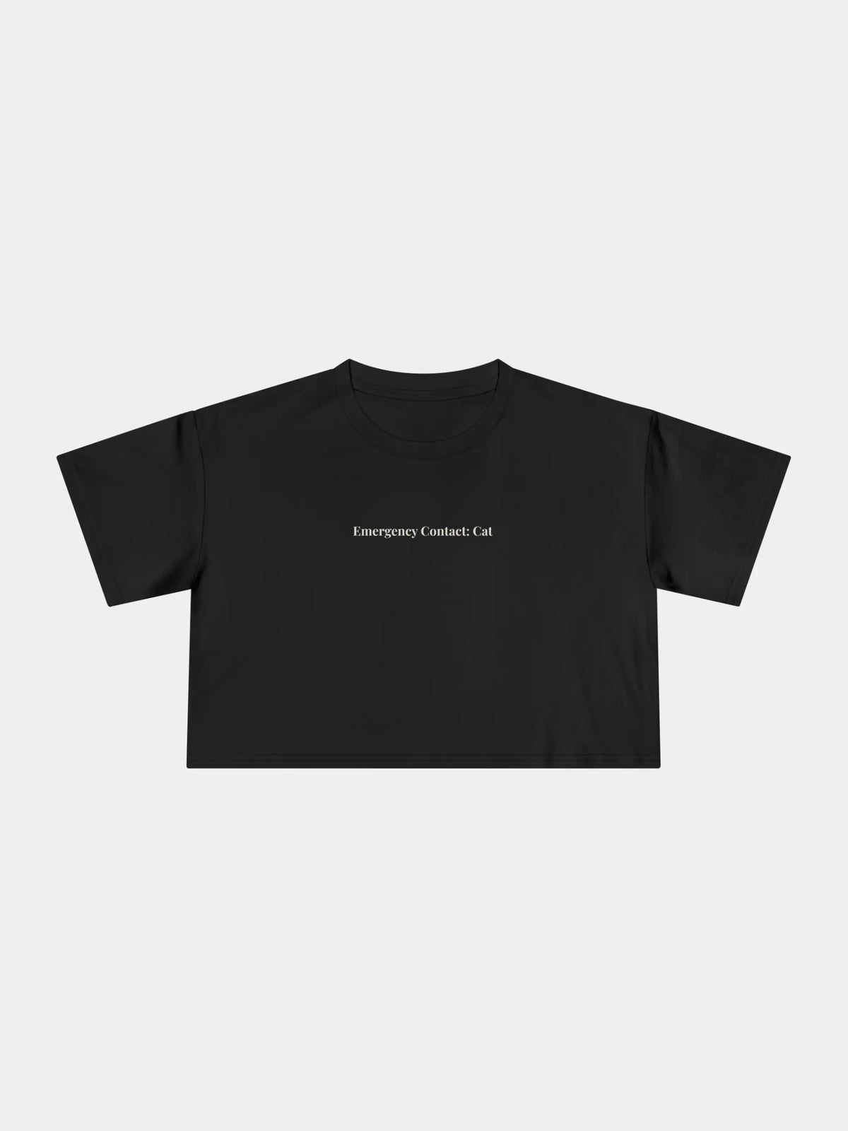 Emergency Contact Cropped Tee