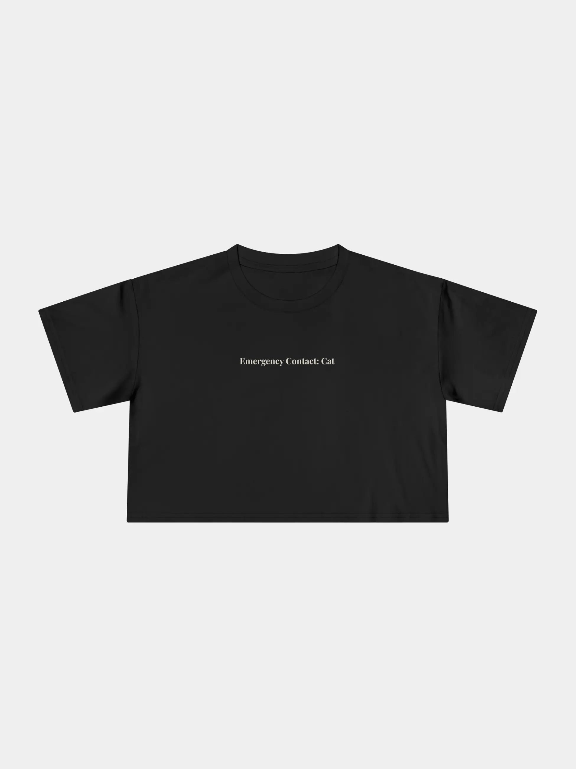 Emergency Contact Cropped Tee