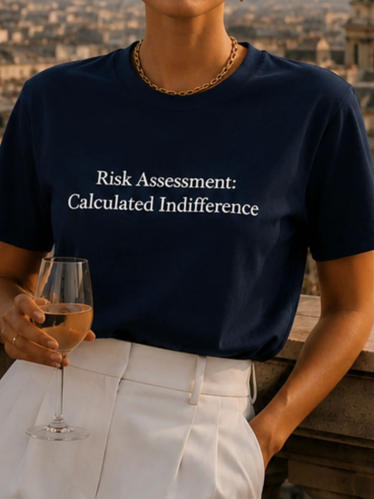 Risk Assessment Crewneck Tee