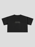 No Hard Feelings Cropped Tee