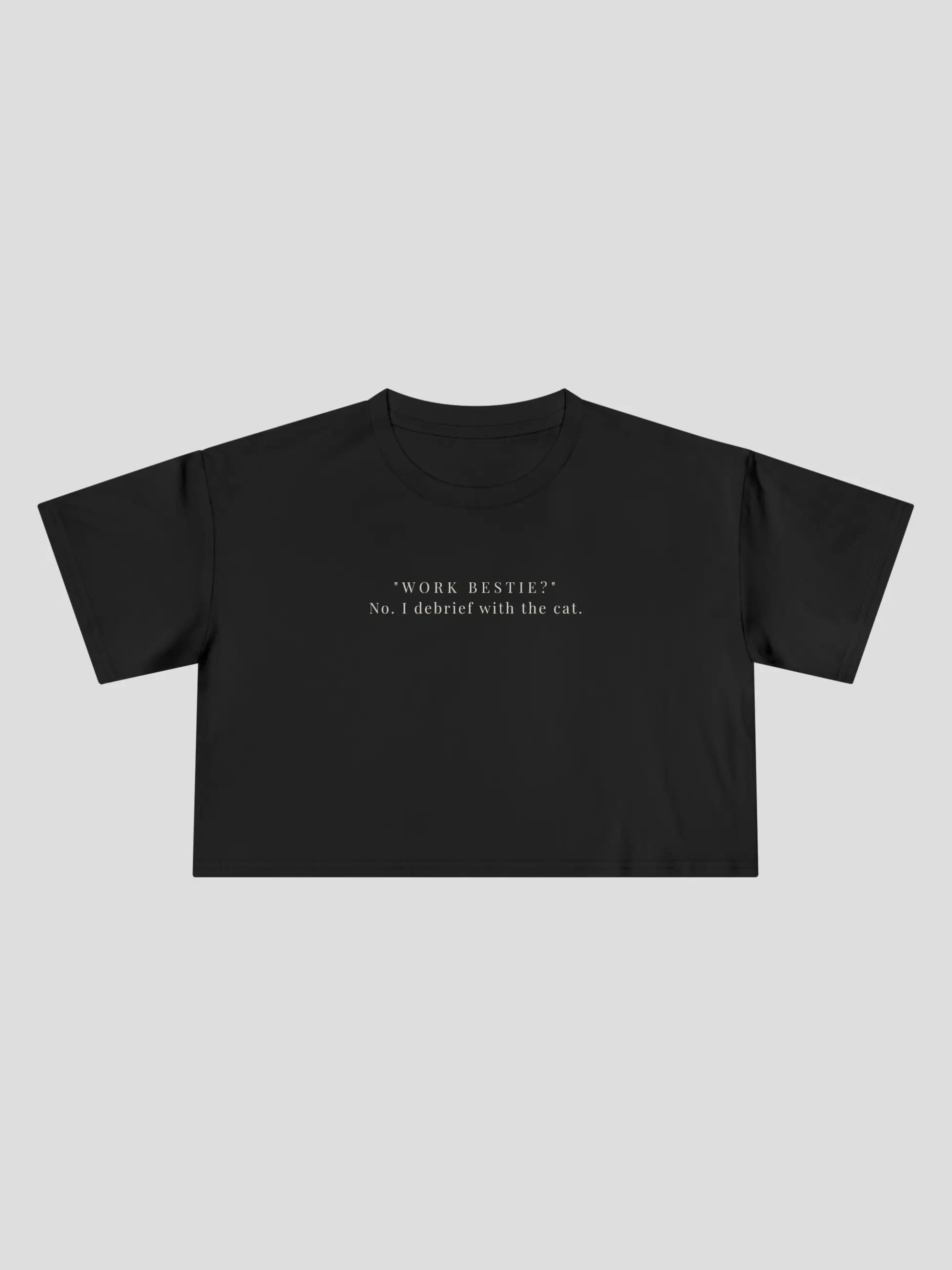 Work Bestie Cropped Tee