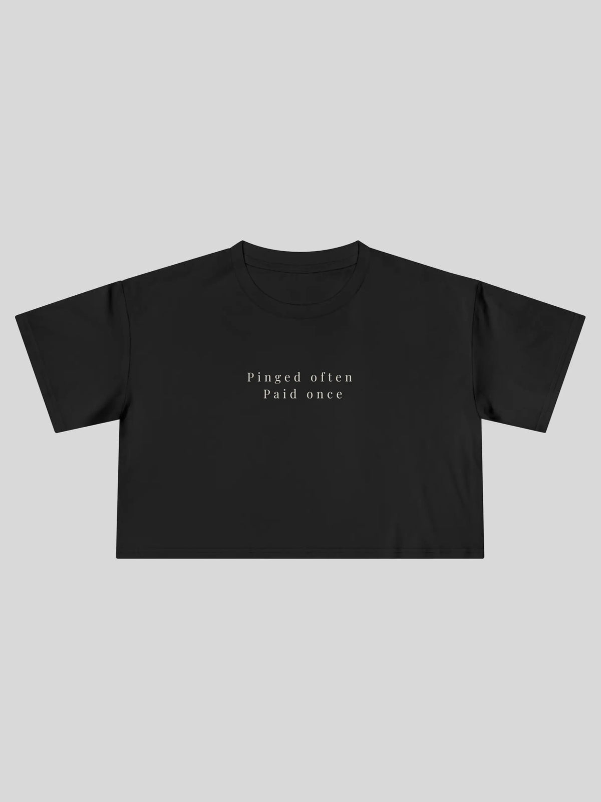 Pinged Often Cropped Tee