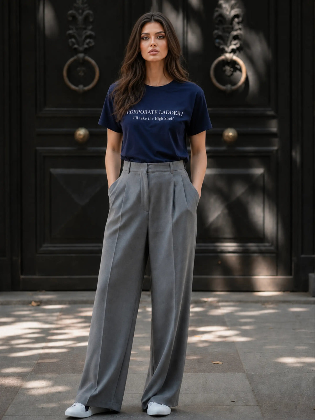 Corporate Ladder Crewneck Tee
