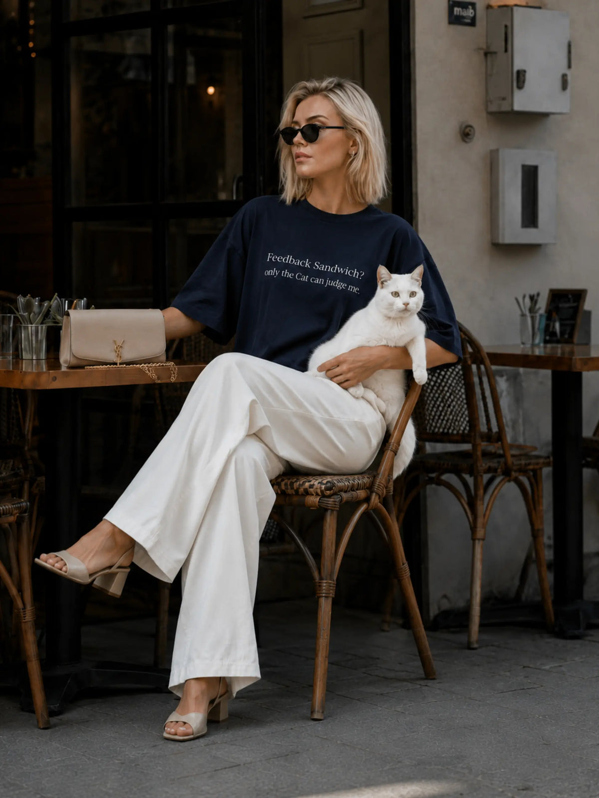 Feedback Sandwich Oversized Tee