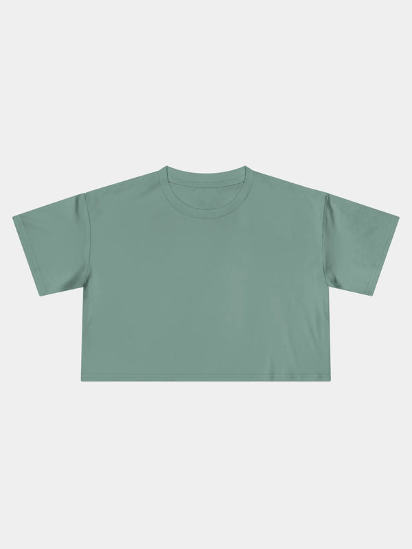Crop Tee In Sage