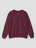 Crewneck Sweatshirt In Maroon