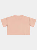 Crop Tee In Pale Pink