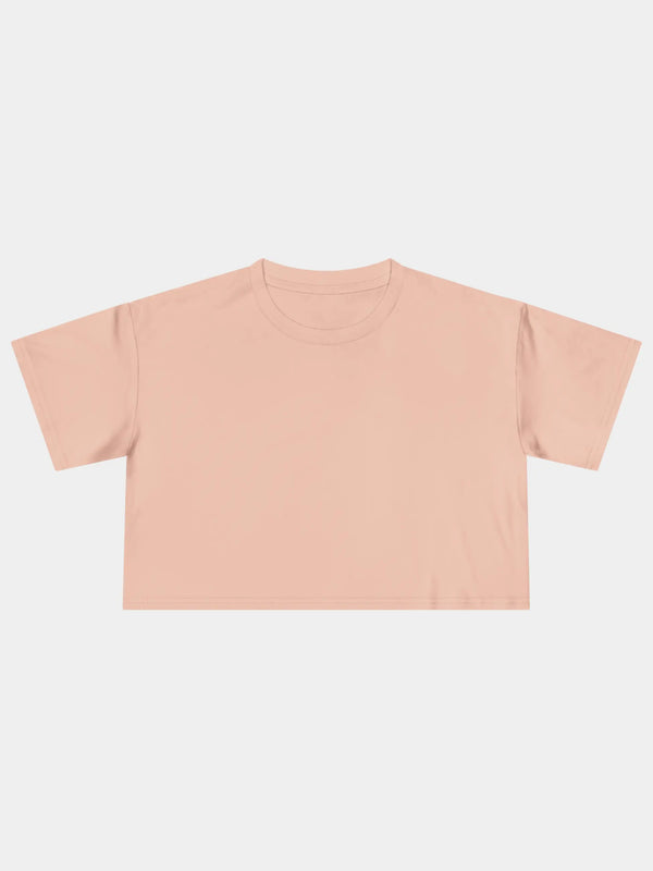 Crop Tee In Pale Pink