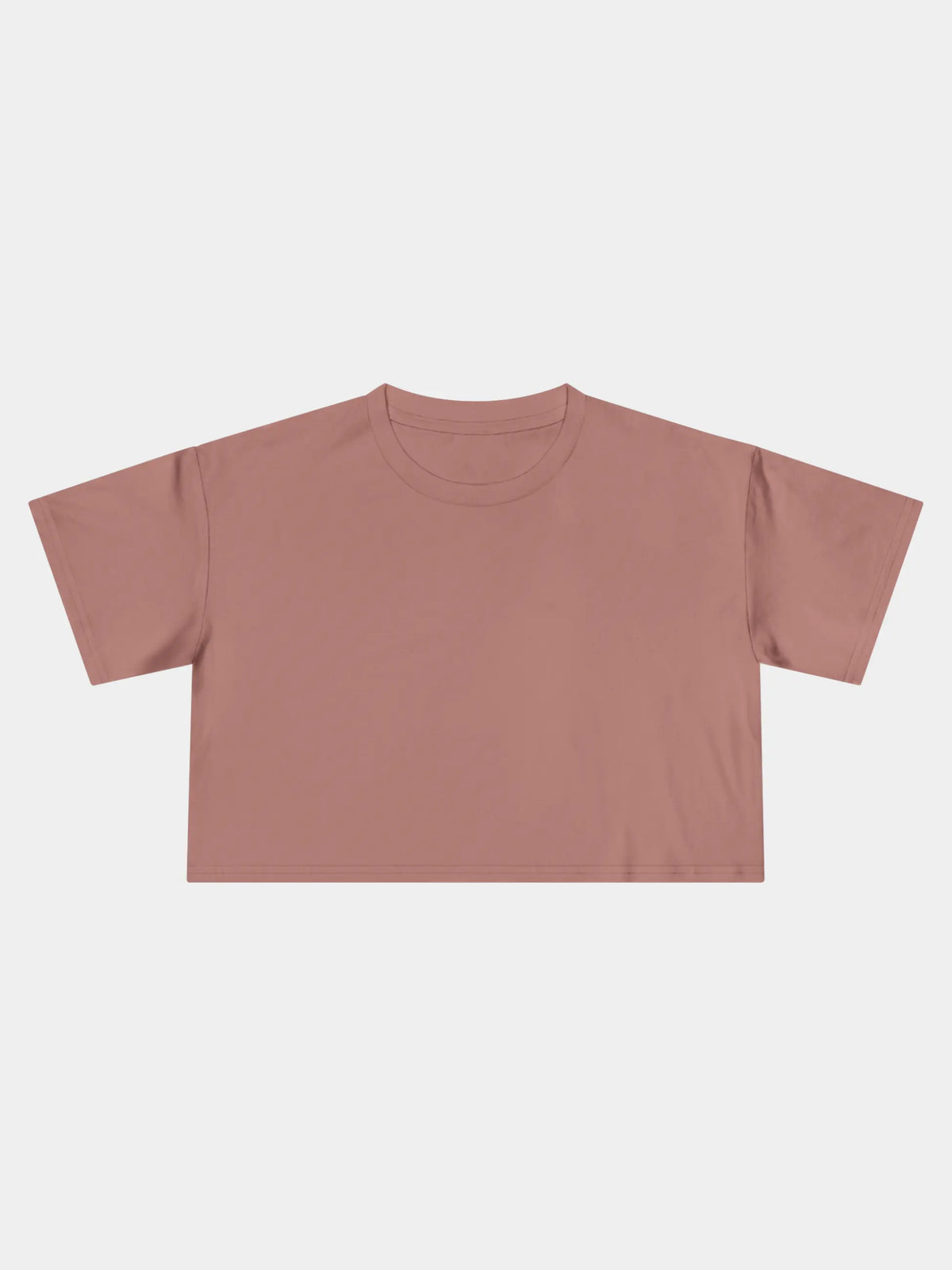 Crop Tee In Hazy Pink