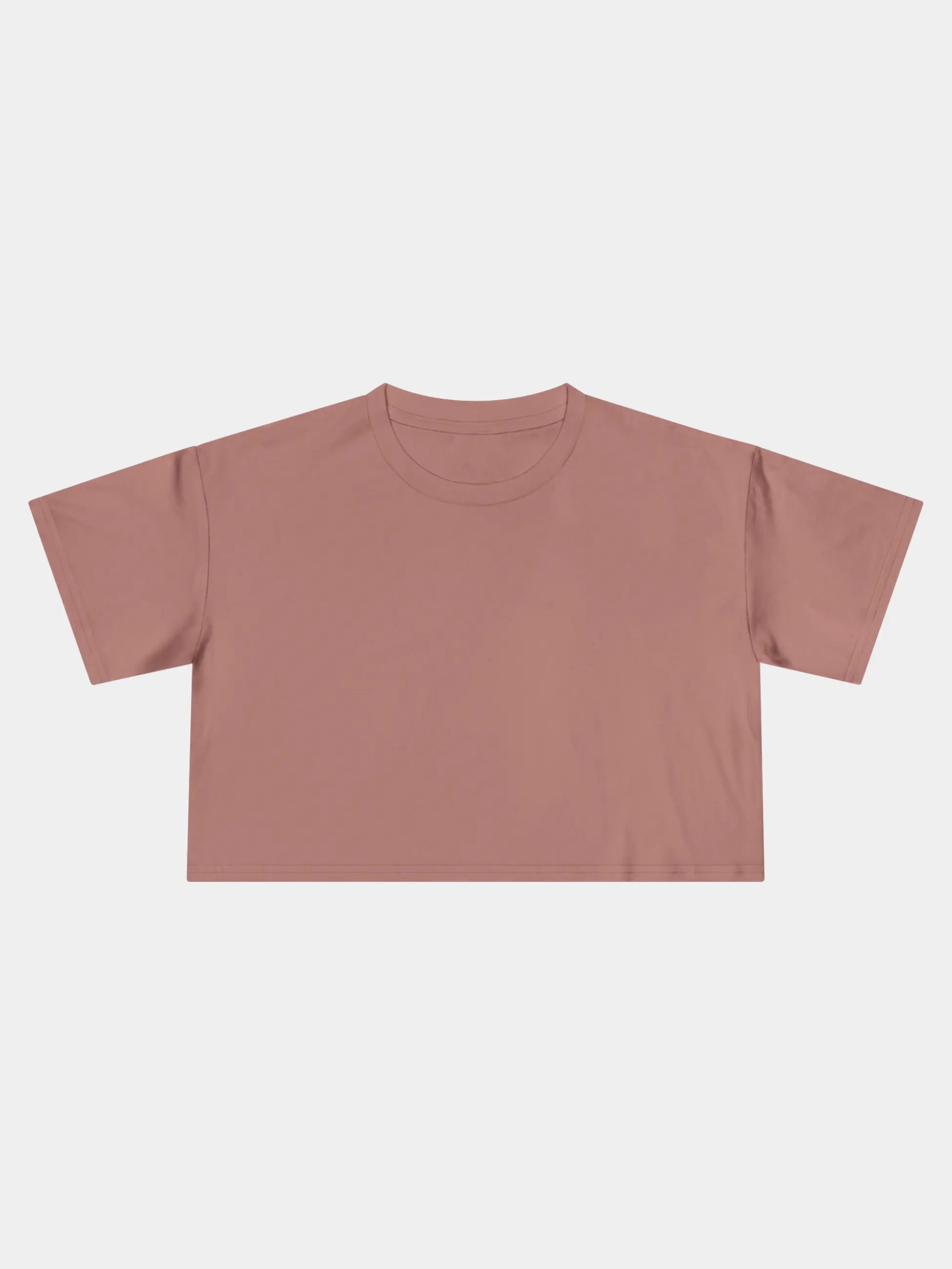 Crop Tee In Hazy Pink