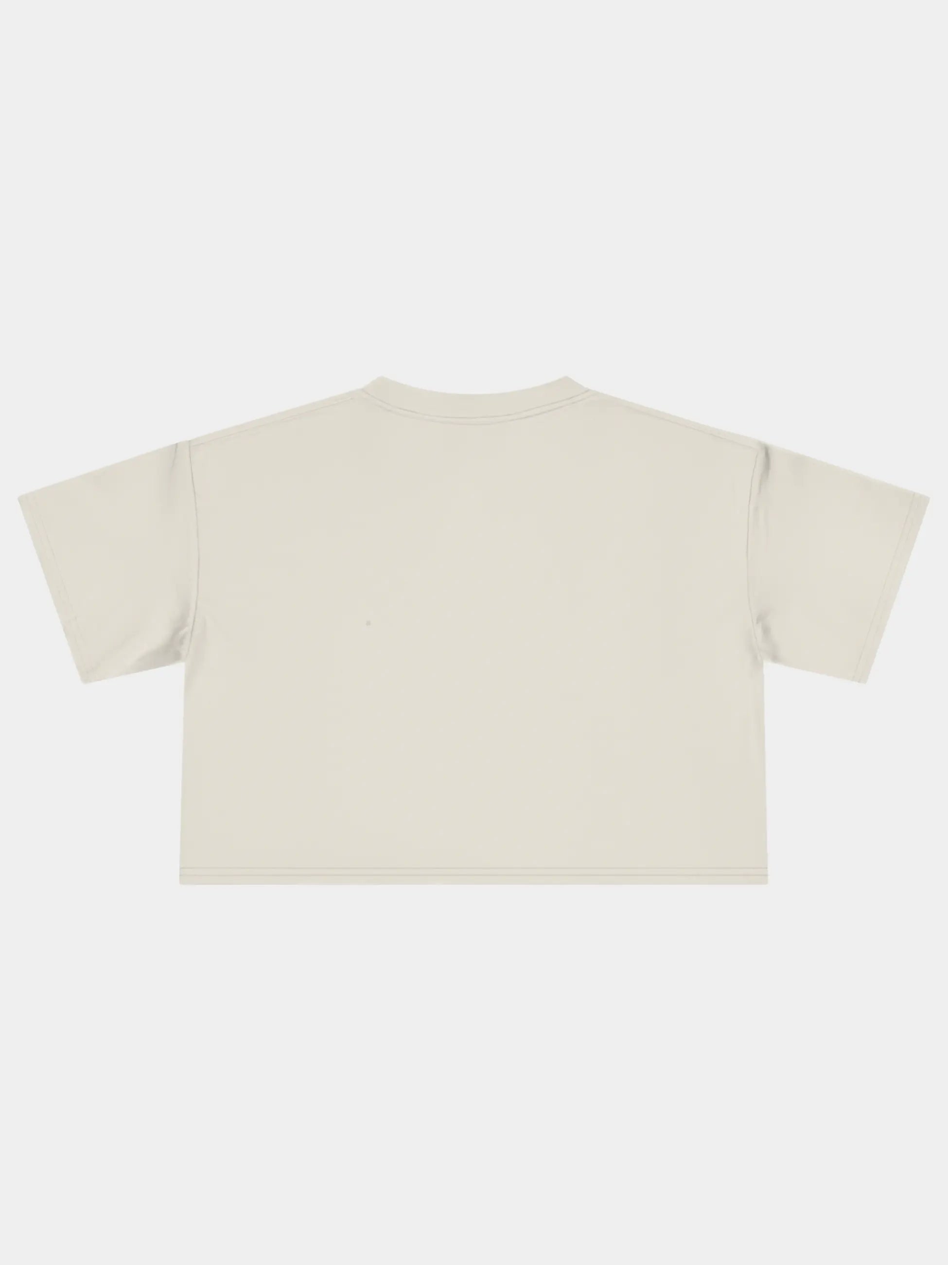 Crop Tee In Ecru
