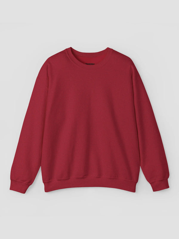 Crewneck Sweatshirt In Antique Cherry Red