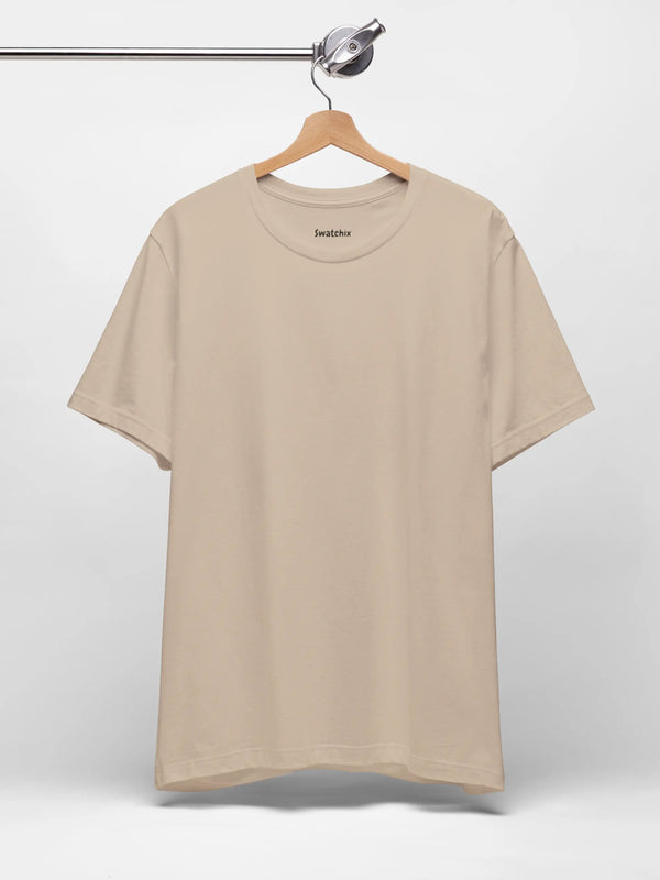 Crewneck Tee In Tan