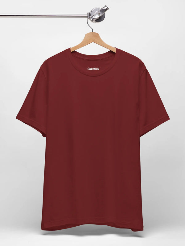 Crewneck Tee In Cardinal