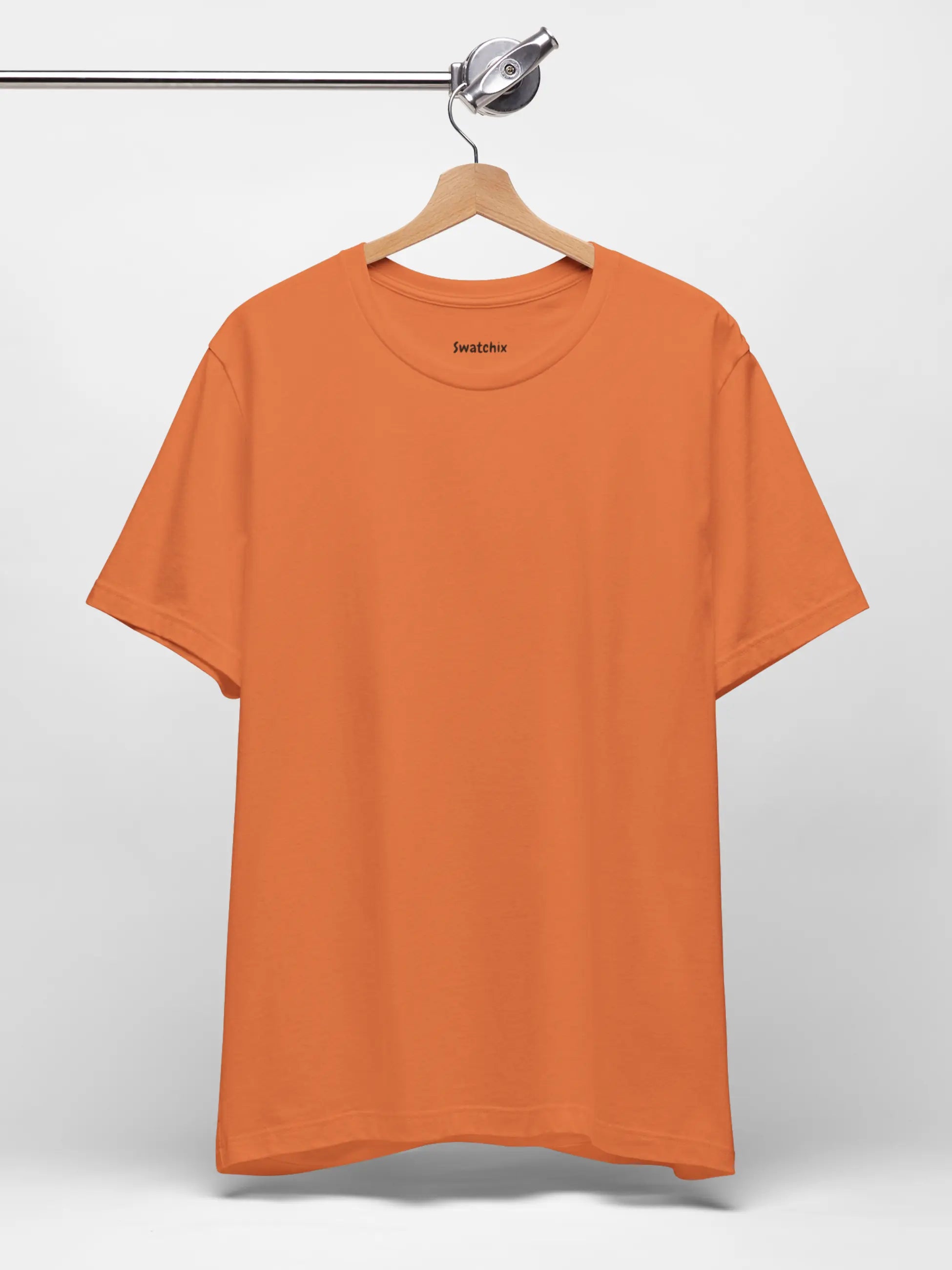 Crewneck Tee In Burnt Orange