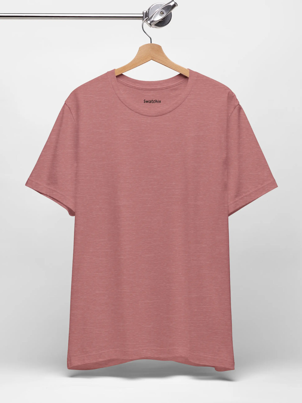 Crewneck Tee In Heather Mauve