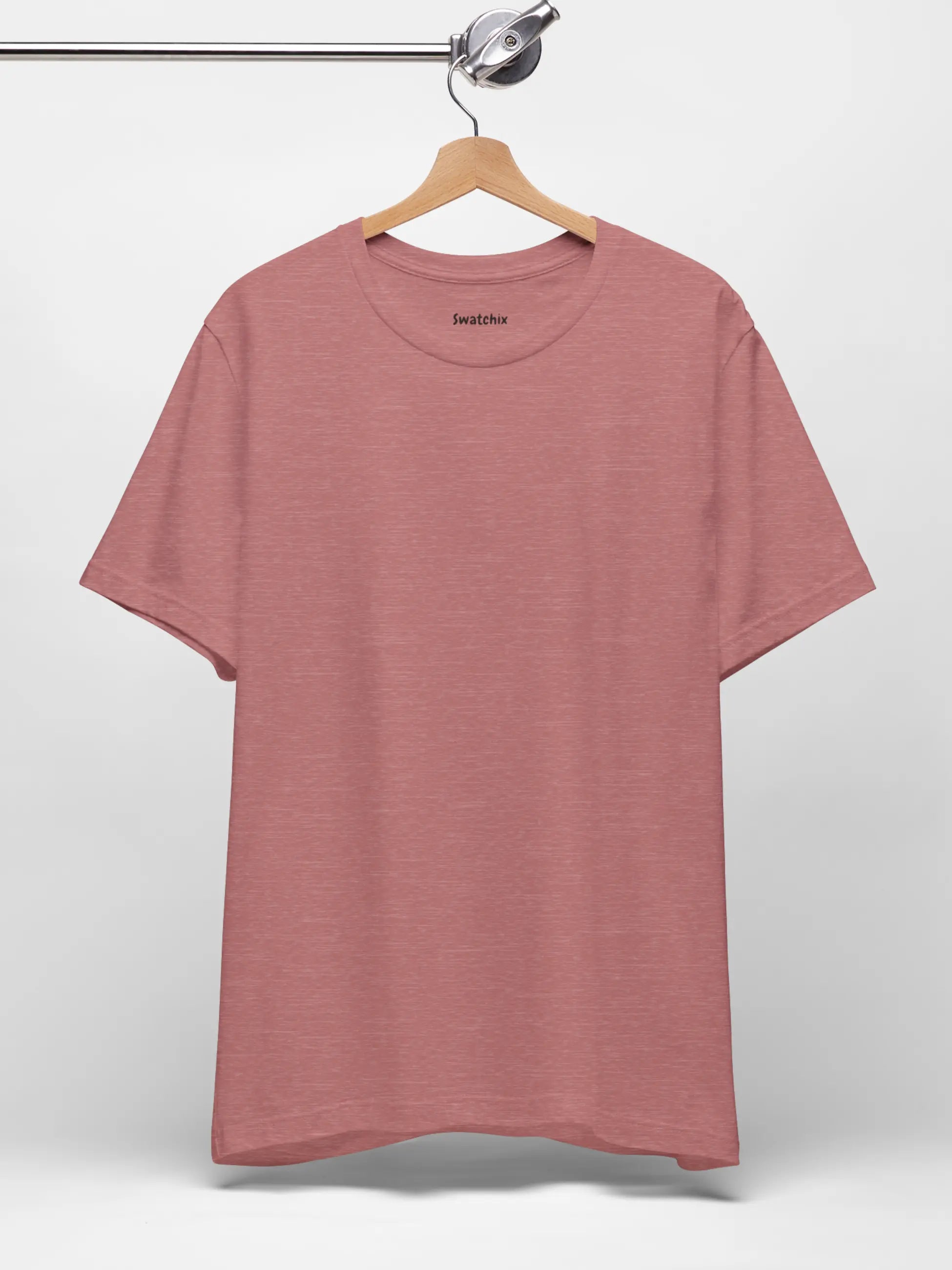 Crewneck Tee In Heather Mauve