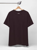 Crewneck Tee In Oxblood Black