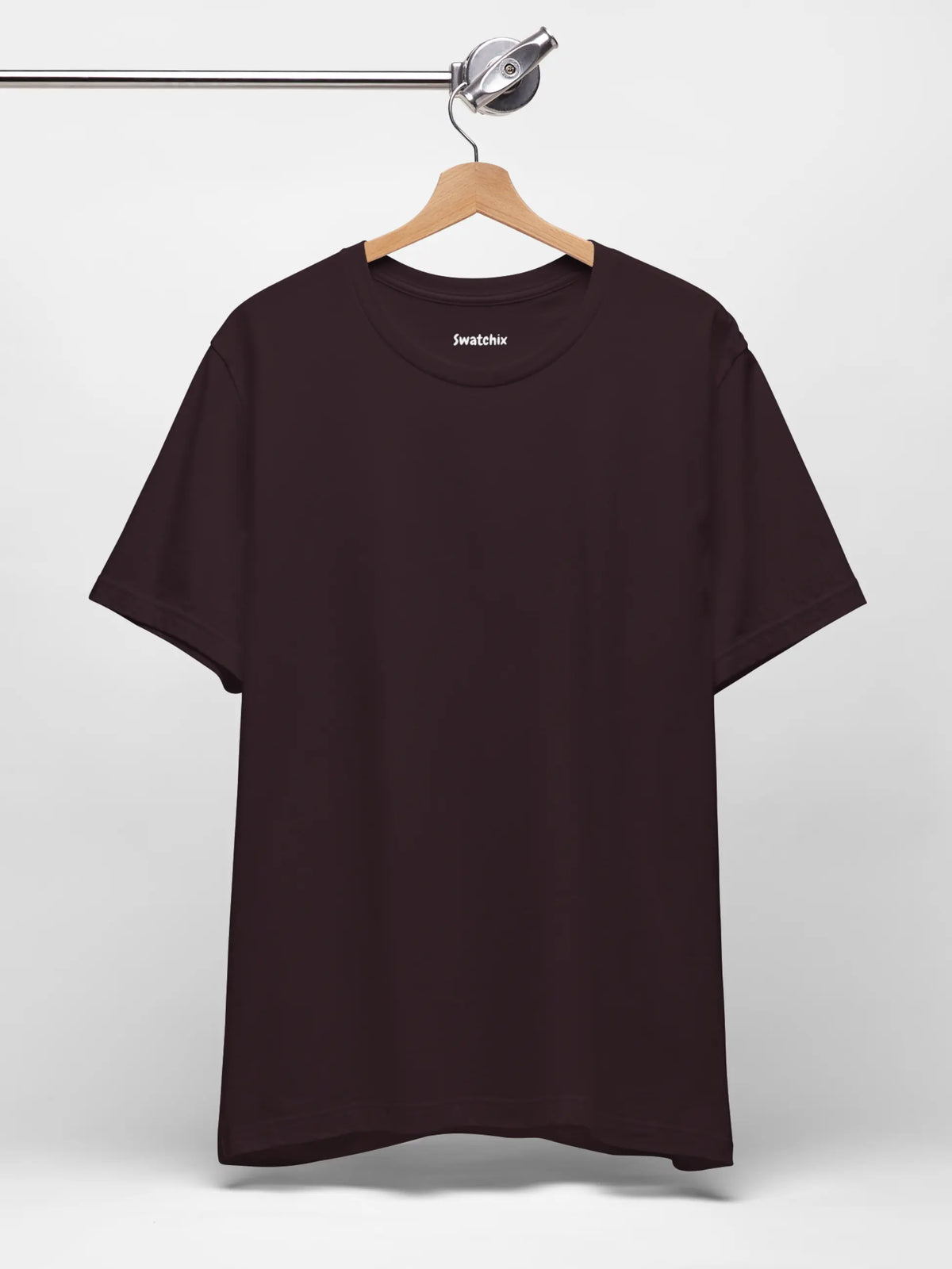 Crewneck Tee In Oxblood Black