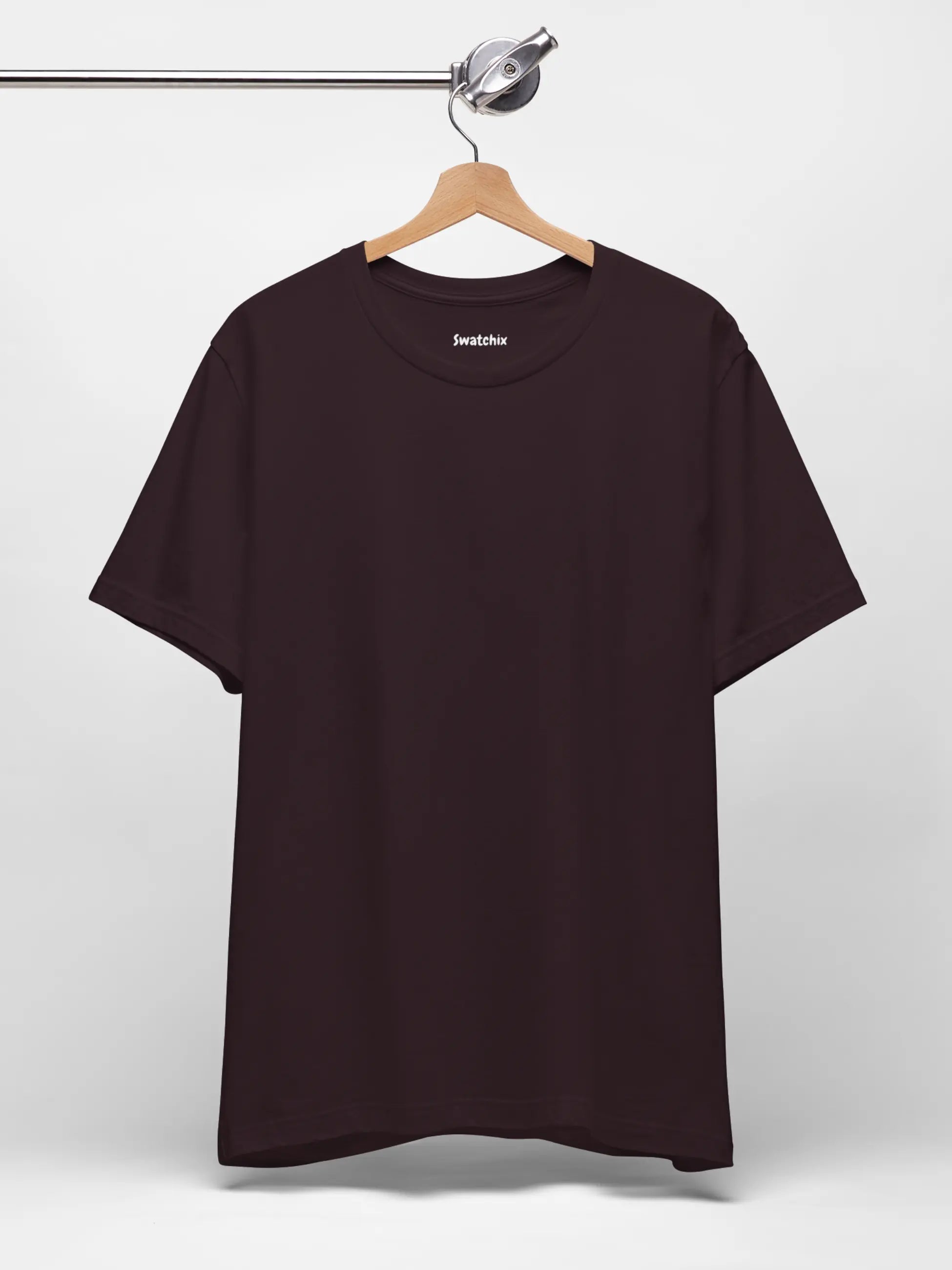 Crewneck Tee In Oxblood Black