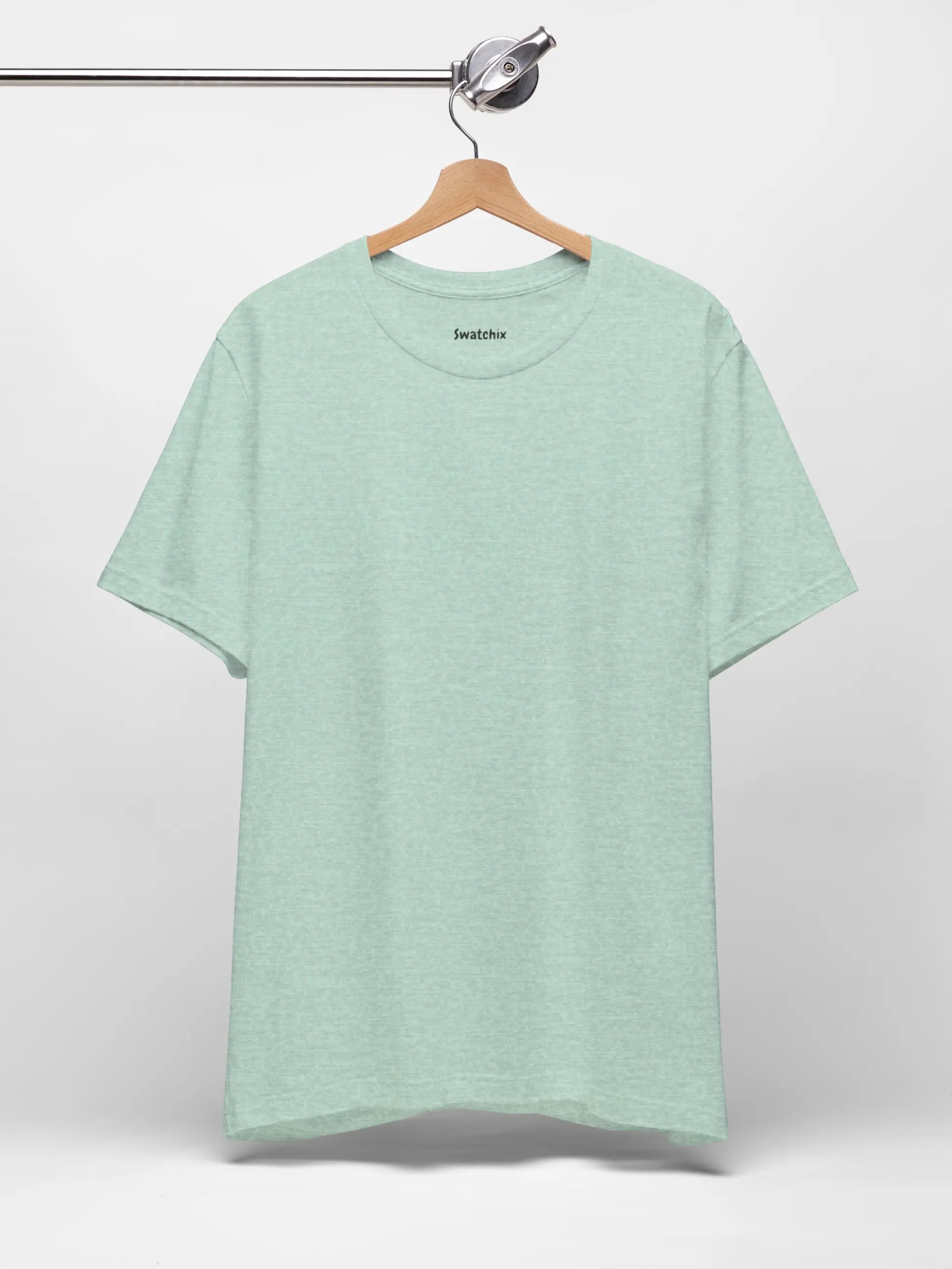 Crewneck Tee In Heather Prism Mint