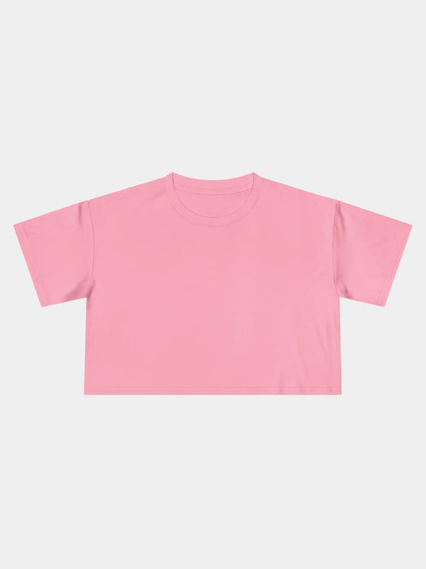 Crop Tee In Bubblegum