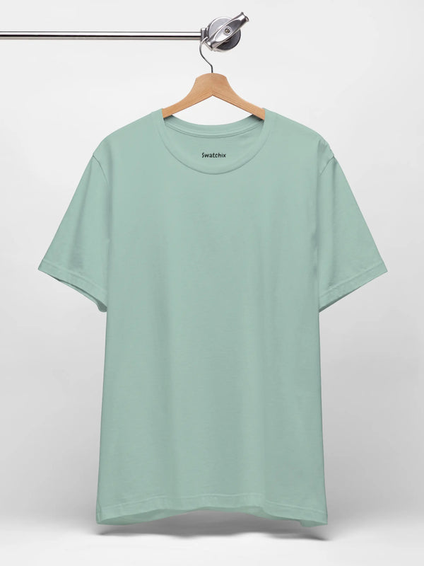 Crewneck Tee In Dusty Blue